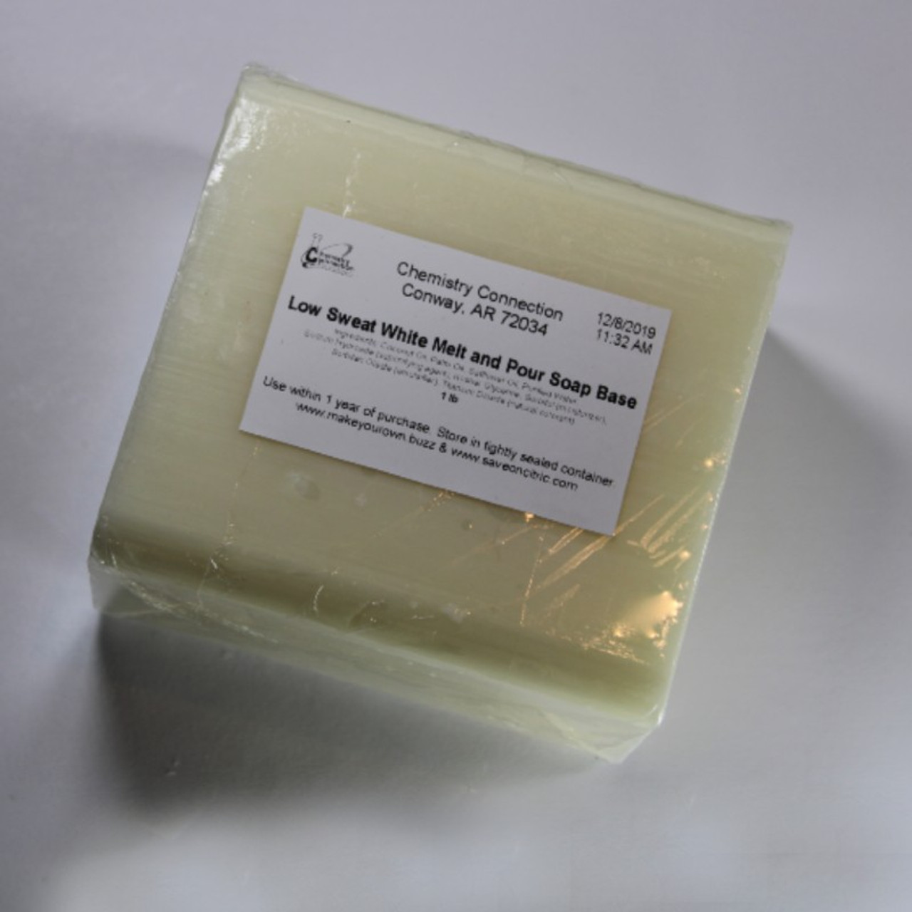 Buy Online White Low Sweat Melt and Pour Soap - MakeYourOwn