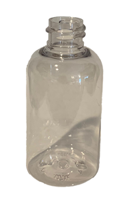 02 oz Clear PET Boston Round Bottle - 20/410