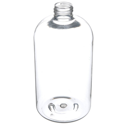 16 Oz Clear PET Boston Round Bottle