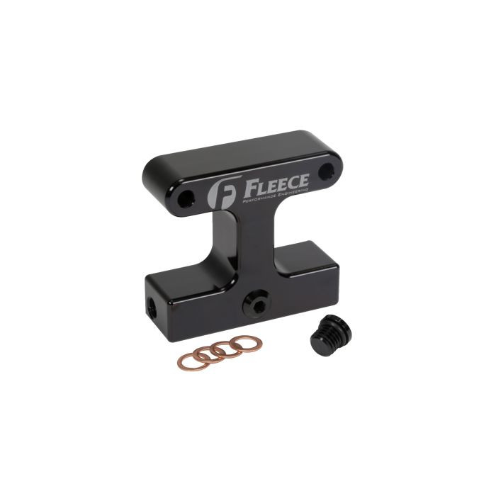 Fleece Performance Fuel Filter Delete Blocks FPE-FFD-RO-3G-67