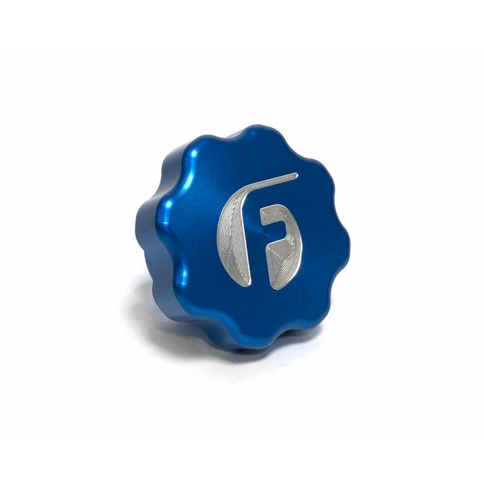 Fleece Performance Billet Oil Caps FPE-DMAX-OC-BLU