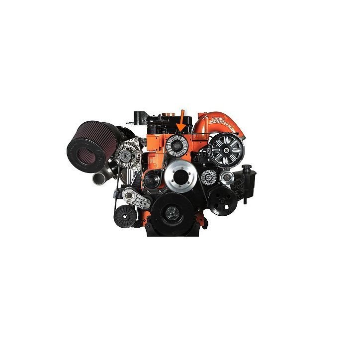 Fleece Performance Fan Idler Pulleys FPE-34657-BLK-SPK