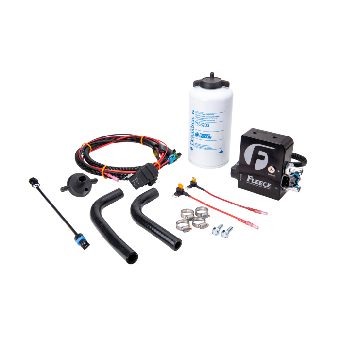 Fleece Performance Auxiliary Heated 3 Microns Fuel Filter Kits with Stock Inlet Size FPE-DMAX-HFFBA-1116