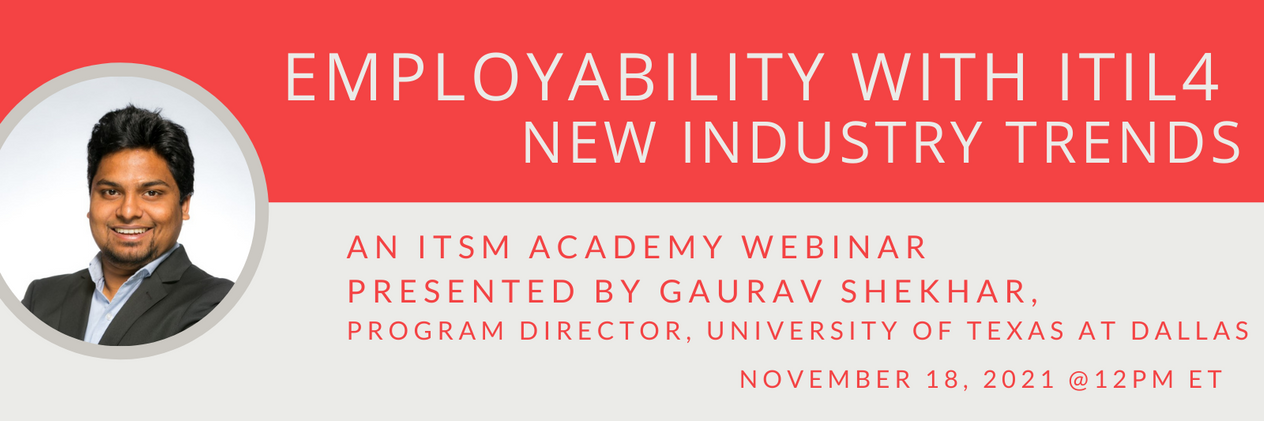 Employability with ITIL4 – New Industry Trends