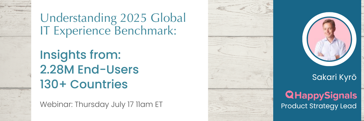 2025 Global IT Experience Benchmark: Insights from 2.28M End-Users Across 130+ Countries