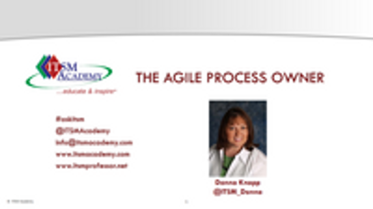 The Agile Process Owner with Donna Knapp