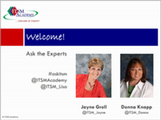 Webinar: Ask the Experts with Donna Knapp 