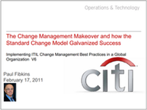 Implementing ITIL Change Management  in a Global Organization