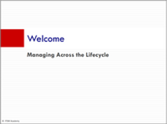 Managing Across the ITIL Service Lifecycle