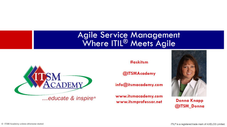 Agile Service Management - Where ITIL Meets Agile