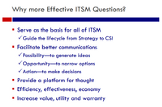 Effective Questioning for ITSM with Michael Cardinal, ITSM Academy