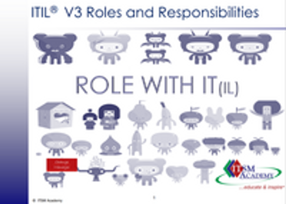 Webinar: Role with IT(IL) - V3 Roles and Responsibilities