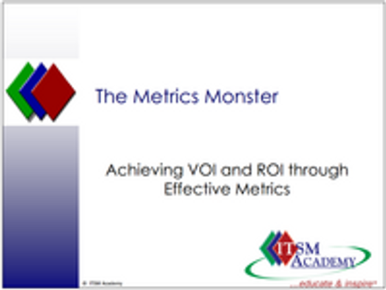 Webinar: The Metrics Monster