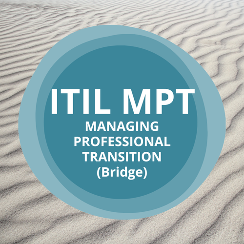 This ITIL® Managing Professional Transition (Version 5) course is designed for experienced ITIL professionals who need a clear, efficient path to update their knowledge to ITIL (Version 5). Rather than repeating existing knowledge, this course focuses exclusively on the changes and key enhancements introduced across Foundation, Product, Service, Experience, and Transformation. It is the most efficient way for experienced ITIL professionals to move forward without re-learning concepts they already know.