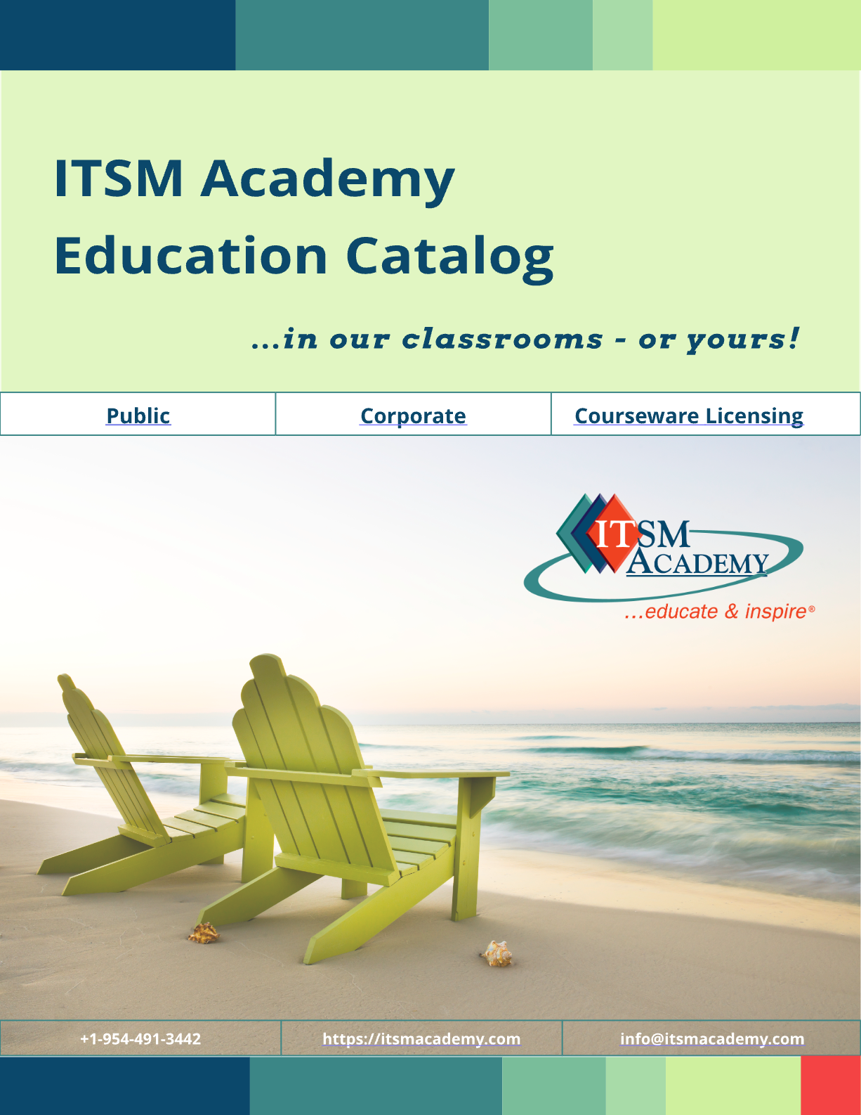 Our portfolio includes accredited and sustainable IT Service Management (ITSM) training and education;  ITIL®, Process Design (CPDE),  DevOps, AIOps, Agile Service Management, Site Reliability Engineering (SRE),  Value Stream Mapping (VSM), and Employee Experience (XLA).