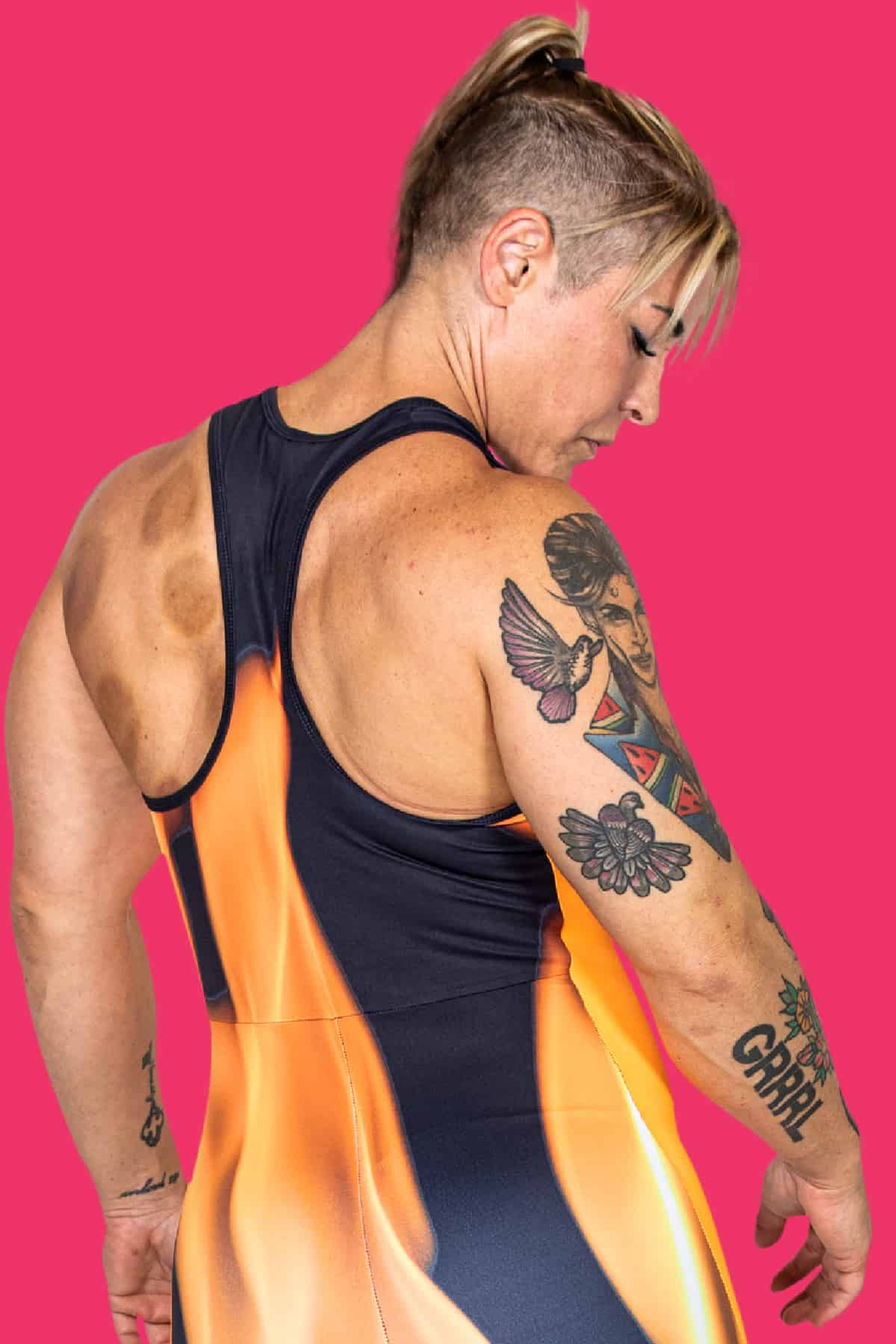 GRRRL On Fire Next Level Singlet - Limited Edition Pre-Sale