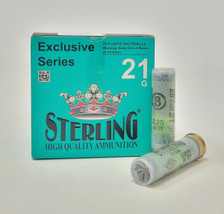 Sterling 28 Gauge Ammunition STRLG28BIRD8 #8 Shot 2-3/4" 3/4oz 1360fps 25 Rounds