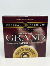 Federal 12 Gauge Ammunition Gold Medal GMT1718CASE 2-3/4" 1-1/8oz #8 Shot HDCP Dram 1235fps Case 250 Rounds