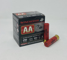 Winchester 28 Gauge Ammunition AASC288BOX 2-3/4" #8 Shot 3/4oz 1300fps 25 Rounds