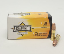Armscor Precision 22 LR Ammunition Subsonic Velocity ARM50104 36 Grain Hollow Point 50 Rounds