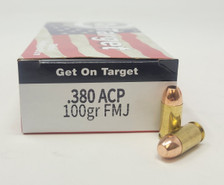 On Target 380 Auto Ammunition OT380ACP50 100 Grain Full Metal Jacket 50 Rounds