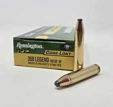 Remington 350 Legend Ammunition Core-Lokt R350L1 180 Grain Jacketed Soft Point 20 Rounds