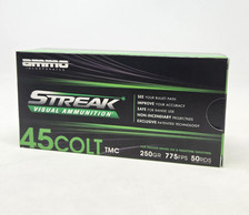 Ammo Inc 45 Colt Ammunition Green Streak Visual AI45C250TMCSTRKGRN50 250 Grain Total Metal Coating 50 Rounds