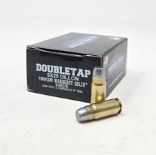 DoubleTap 9x25mm Dillon Ammunition Hardcast Solid 9X25180HC 180 Grain Wide Flat Nose Gas Check 20 Rounds