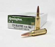 Remington 224 Valkyrie Ammunition UMC L224VLK 75 Grain Full Metal Jacket 20 Rounds