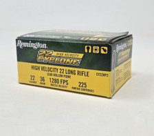 Remington 22 LR Ammunition High Velocity Cyclone CY22HP2 36 Grain Lead Hollow Point 225 Rounds