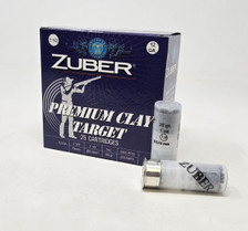 Zuber 12 Gauge Ammunition Premium Clay Target ZUB12GA75 2-3/4" #7.5 Shot 1oz 1265fps CASE 250 Rounds