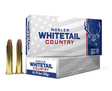 Nosler 45-70 Ammunition Whitetail Country NOS40145 300 Grain Straight Wall Jacketed Soft Point 20 Rounds