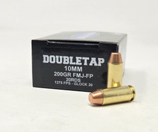 DoubleTap 10mm Ammunition 10MM200FP 200 Grain Flat Point Full Metal Jacket 20 Rounds