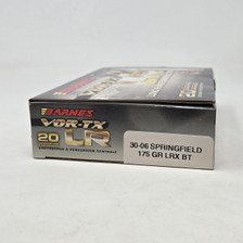 Barnes 30-06 Ammunition Copper LRX LR30061 175 Grain Long Range Ballistic Tip 20 Rounds
