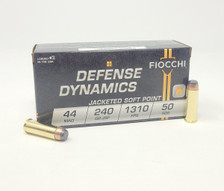 Fiocchi 44 Remington Magnum Ammunition FI44A 240 Grain Jacketed Soft point 50 rounds