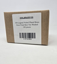 350 Legend Nickel Plated Brass Once Fired Raw Not Washed 100 Pieces