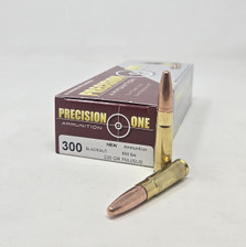 Precision One 300 AAC Blackout Ammunition Subsonic PONE1797 220 Grain Full Metal Jacket 20 Rounds