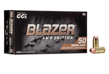 CCI Blazer Brass 40 S&W Ammunition CCI5220 180 Grain Full Metal Jacket 50 rounds