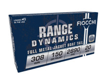 Fiocchi 308 Winchester Ammunition 150 Grain Full Metal Jacket 20 Rounds