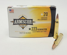 Armscor 223 Rem Ammunition 55 Grain Soft Point 20 rounds