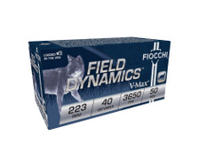 Fiocchi 223 Remington Extrema Ammunition FI223HVB50 40 Grain V-MAX 50 rounds