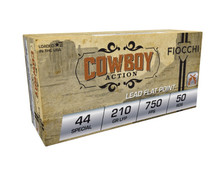 Fiocchi 44 Special Cowboy Action Ammunition FI44SCA 210 Grain Lead Round Nose Flat Point  50 rounds