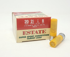 Estate 20 Gauge Ammunition SS208CASE Super Sport Competition Load 2-3/4" 7/8oz #8 shot 1200fps 250 rounds