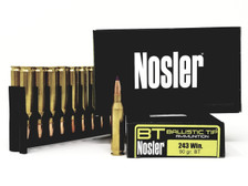 Nosler 243 Win Ammunition 40050 90 Grain Ballistic Tip 20 Rounds