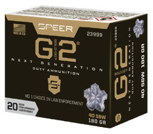 Speer 40 S&W Ammunition Gold Dot G2 23999 180 Grain Gold Dot Hollow Point 20 Rounds