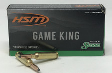 HSM 6.5mm Creedmoor Ammunition 65Creedmoor1N 140 Grain SBT GameKing 20 Rounds