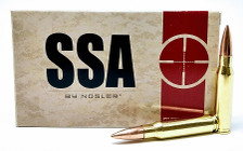 Nosler 308 Win Ammunition 75045 SSA 175 Grain Custom Competition Match Hollow Point 20 Rounds