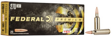 Federal 270 Win Short Mag Ammunition P270WSMD 130 Grain Barnes Triple-Shock X Hollow Point 20 Rounds