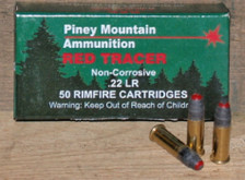 Piney Mountain 22LR Ammunition PMA22LRRED TRACER Red 50 Rounds