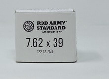Century Red Army Russian 7.62x39 Ammunition Steel AM3092 122 Grain Full Metal Jacket 20 Rounds